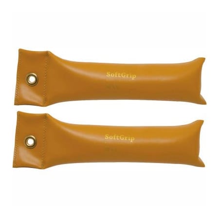 Fabrication Enterprises CanDo SoftGrip Hand Weight, 5 lb., Gold, 1 Pair 10-0357-2